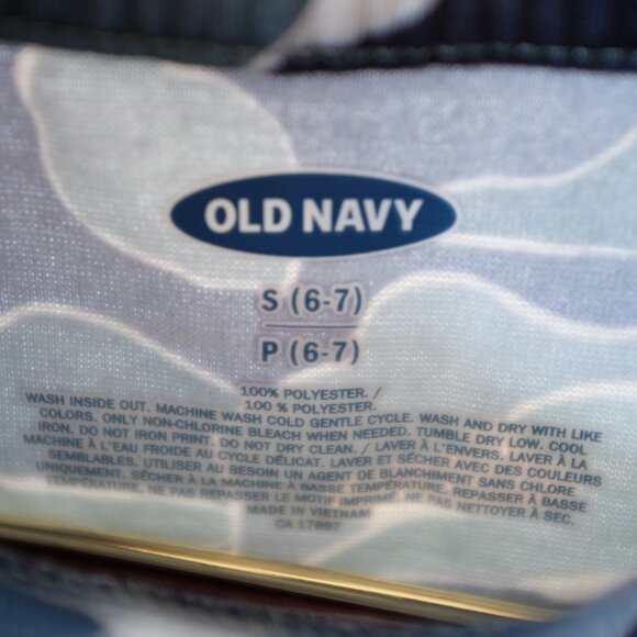 Old Navy Pajama Shirt Blue Camo Wave size S - Picture 4 of 5